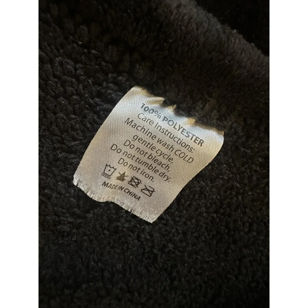 RARE‎ Adidas Trefoil Large Logo Fleece Blanket Black White Originals 60x48